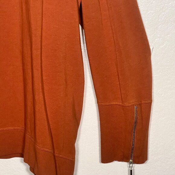 Chicos Zenergy Rust Orange Pullover Sweater Women's 4 (XXL-20/22) Cotton/Modal - Picture 10 of 16